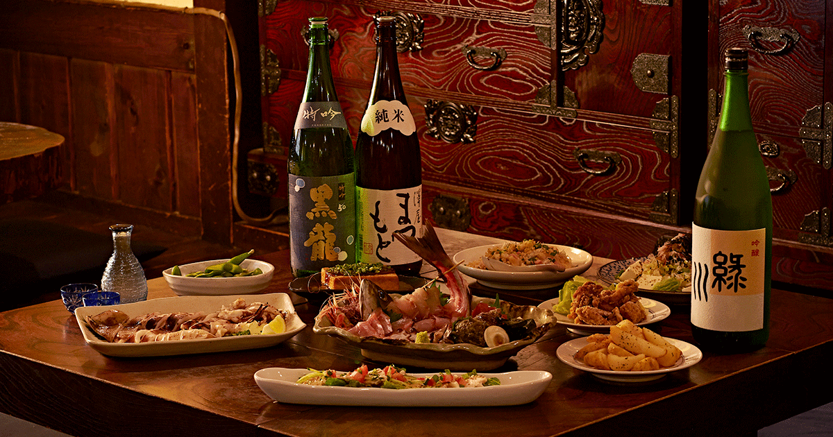 弘明寺・蒔田・井土ヶ谷の一人飲み、夜ご飯に刺身、海鮮、焼き鳥とビール、日本酒の外観